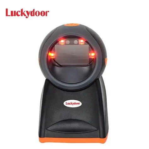 L650 1D 2D QR CMOS Desktop Barcode Scanner USB Omnidirectional Hands Free Wired Barcode Scanner